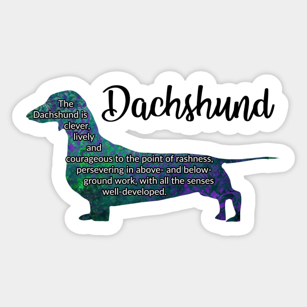 Dachshund Sticker by ApolloOfTheStars